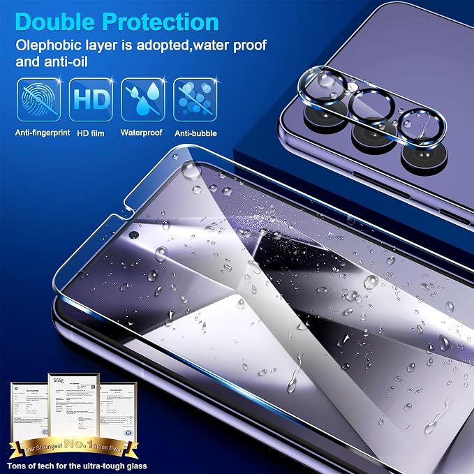 firtstnow 3 Pack for Samsung Galaxy S24 Plus Screen Protector Tempered Glass + - Image 5