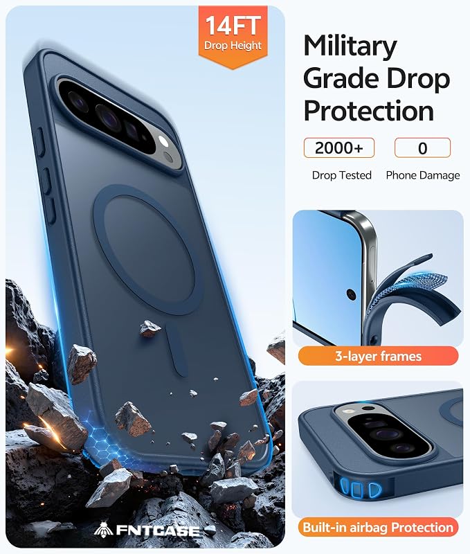 FNTCASE for Google Pixel 10 Pro Case: for Pixel 10 Case Translucent Matte Cases - Image 5