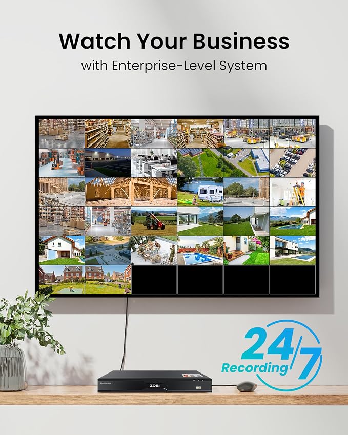 ZOSI 32 Channel 4K PoE Security Camera System, 32 x 4K Spotlight Outdoor Indoor - Image 7