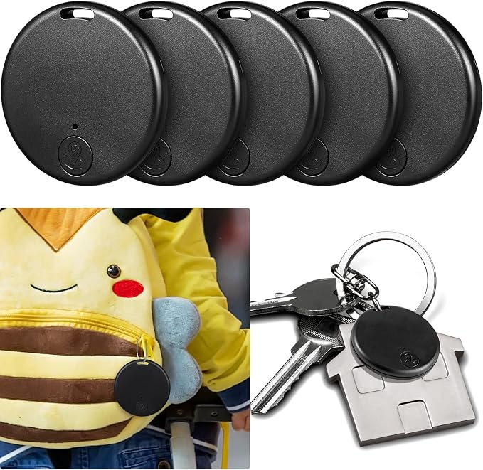 Konohan 5 Packs Smart Tracker Tag Item Finder Portable GPS Tracking Mobile by Konohan
