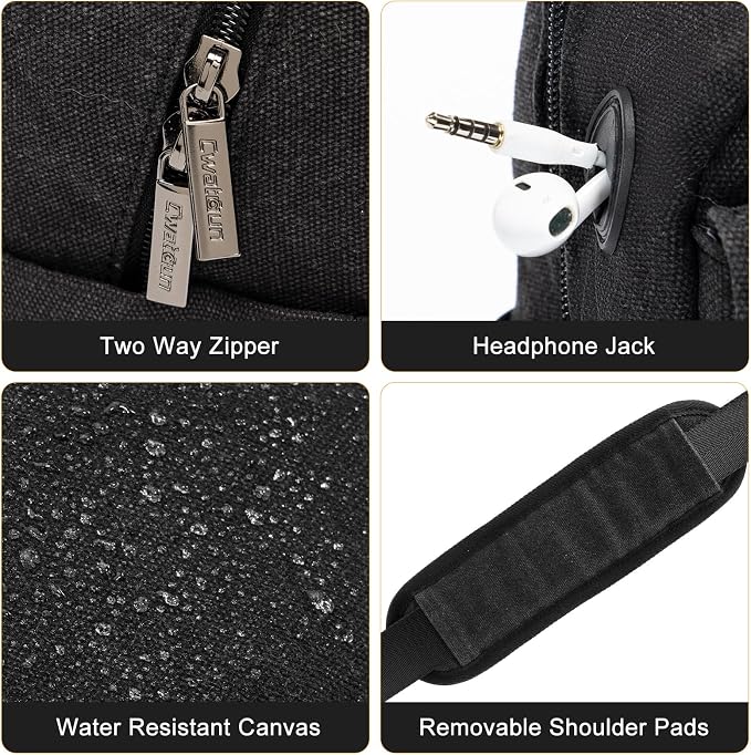 Cwatcun Camera Sling Bag Crossbody Small Camera Case, Lightweight - Image 9