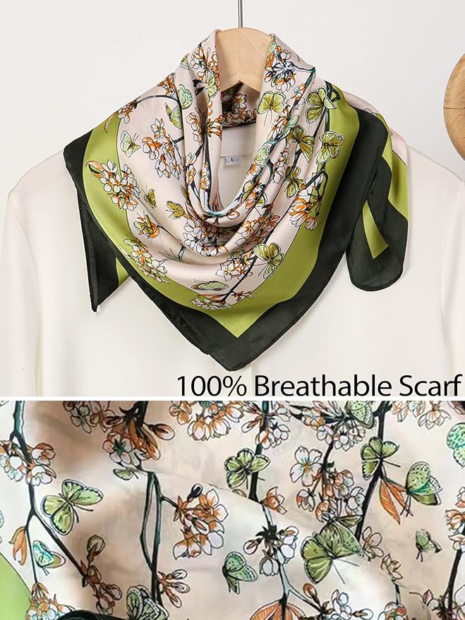 Silky Scarf for Women Lightweight Satin Bandanas Neck Hair Wrap For Sleeping - Image 5