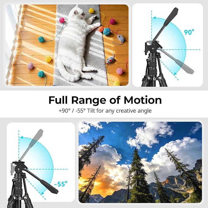SmallRig CH10 Tripod Fluid Head, Compact Video Head - Image 3
