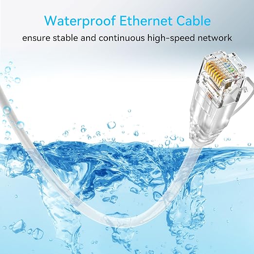 Cat6a Ethernet Cable Slim 100ft Outdoor & Indoor, 28AWG Pure Copper Cat6 - Image 6