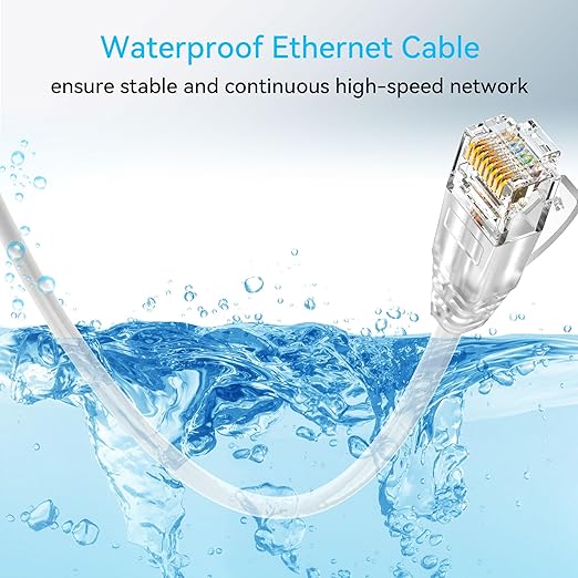 Cat6a Ethernet Cable Slim 200ft Outdoor&Indoor, 28AWG Pure Copper Cat6 Internet - Image 6