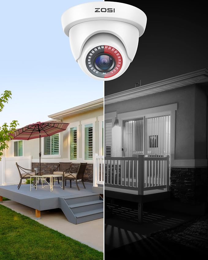 ZOSI 4Pack 2MP 1080P HD Security Cameras, 80ft Night Vision, IP66 Weatherproof - Image 7