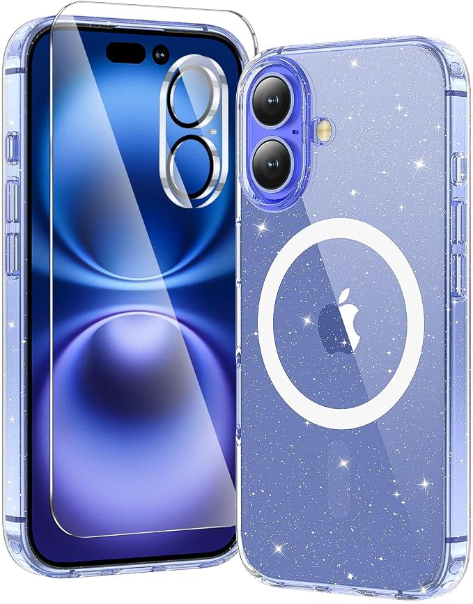 toushion 3 in 1 for iPhone 16 Case Clear by Unknown