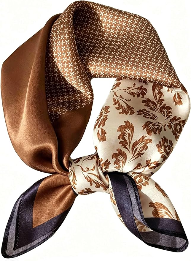 Silky Scarf for Women Lightweight Satin Bandanas Neck Hair Wrap For Sleeping by OnllhNiceScarfForWomen