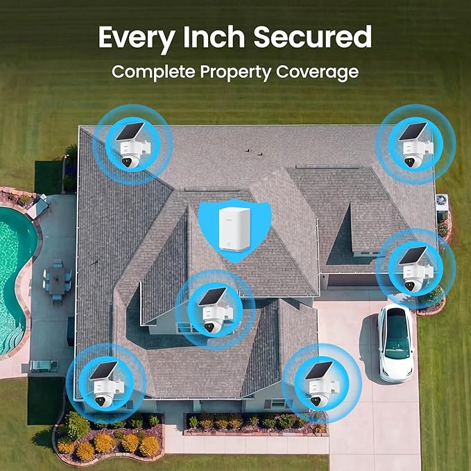 aosu T2 Ultra 4K Security Cameras Wireless Outdoor, 6 Cam Kit, Smart Home - Image 5