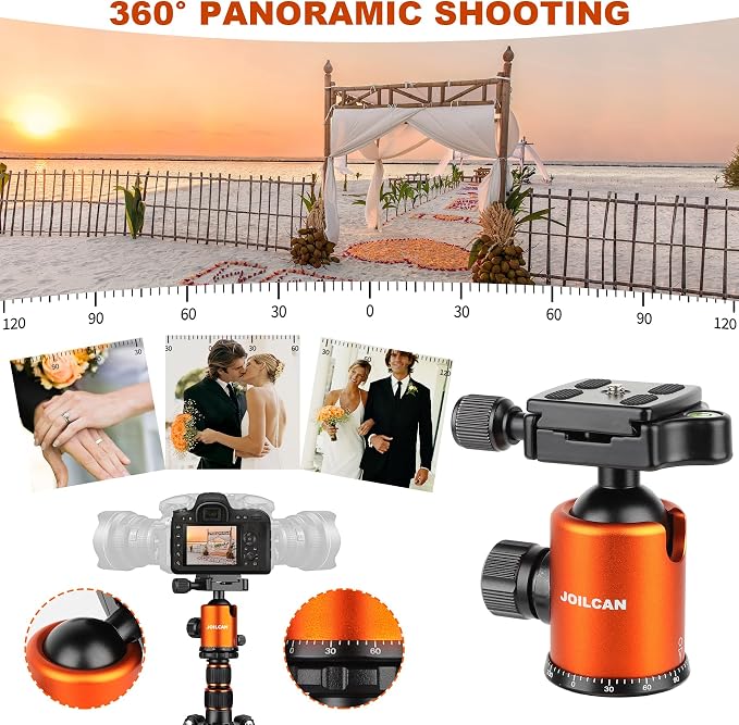 80/85 inches Heavy Duty Tripod for Camera and Phone, DSLR Binoculars Spotting - Image 6