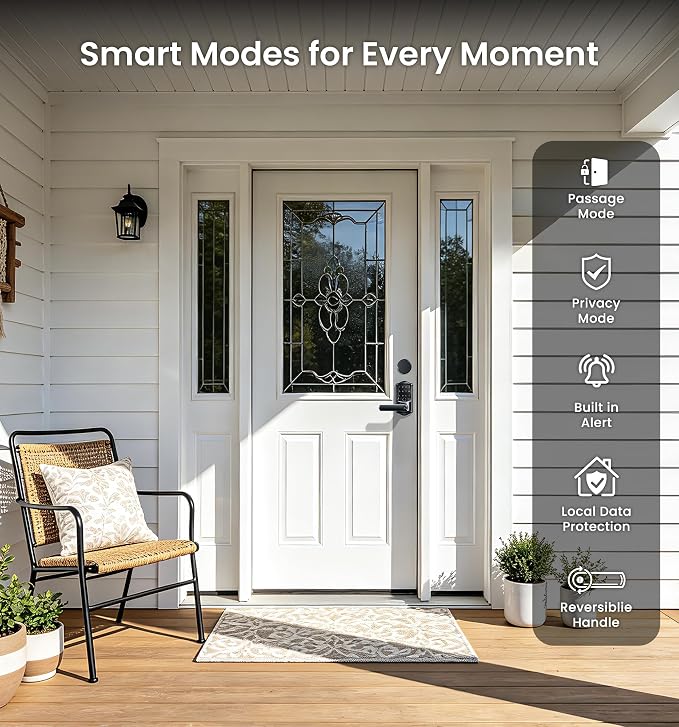 Veise VE029-E Wi-Fi Smart Lever Lock - Image 6