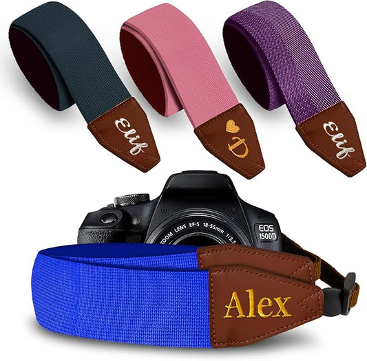 Art Tribute Custom Royal Blue Camera Strap by ArtTribute