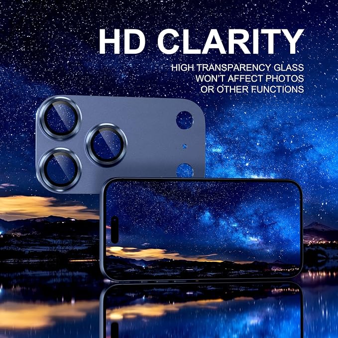 Choiche Compatible for iPhone 17 Pro Max Camera Lens Protector, Strong - Image 6