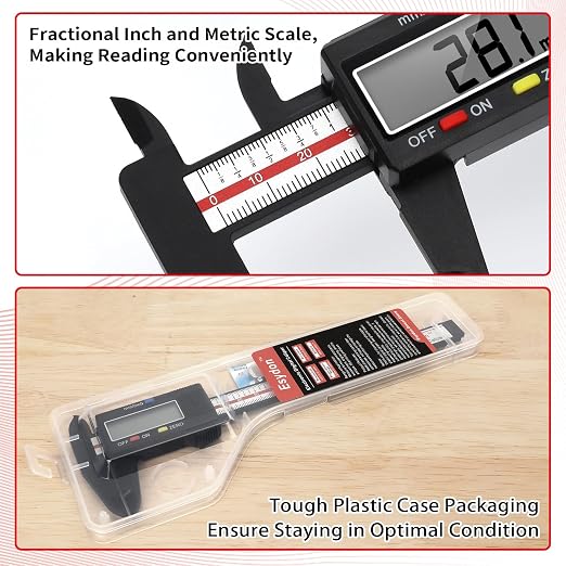 Digital Caliper, Esydon Upgraded Calipers 6 inch, Measuring Tool, Electronic - Image 5