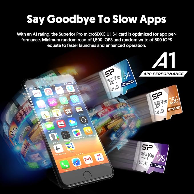 Silicon Power 256GB Micro SD Card U3 SDXC Up to 100MB/s High Speed Memory Card - Image 8