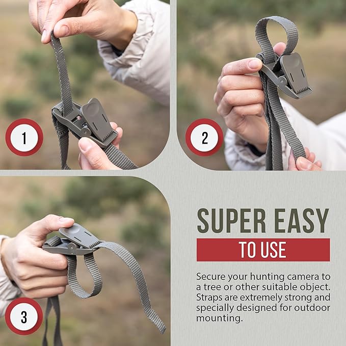 The...Cam Quick Camera Holder EasyStrap-3, Premium 3 Pack Trail Camera Straps - Image 6