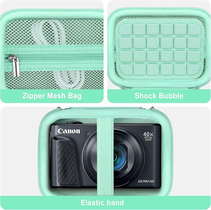 Hard Carrying Case for Canon PowerShot SX740 HS/ELPH 360 HS/ SX730 HS/ SX720 - Image 4