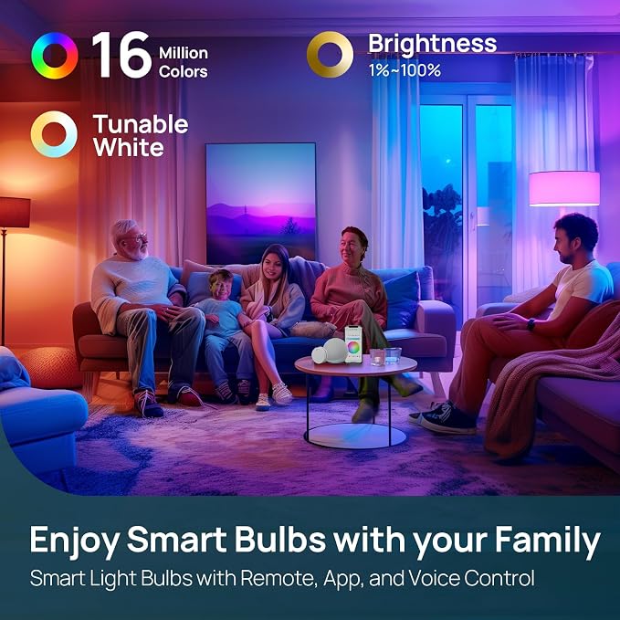 Linkind Smart Light Bulbs with Remote Control, Smart Bulb that Work with Alexa - Image 2