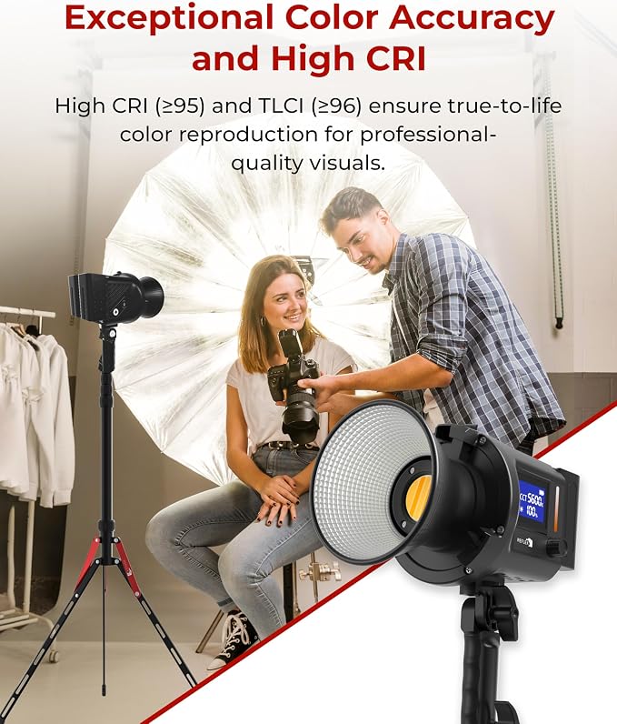 REFLEX CAMERA Professional 80W Handheld LED Photography Light – Portable Studio - Image 4