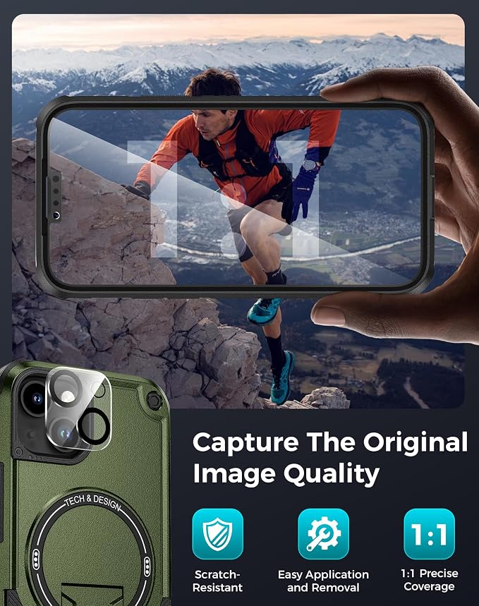 Goton for iPhone 14 Case with Privacy Tempered Glass Screen Protector & Camera - Image 7