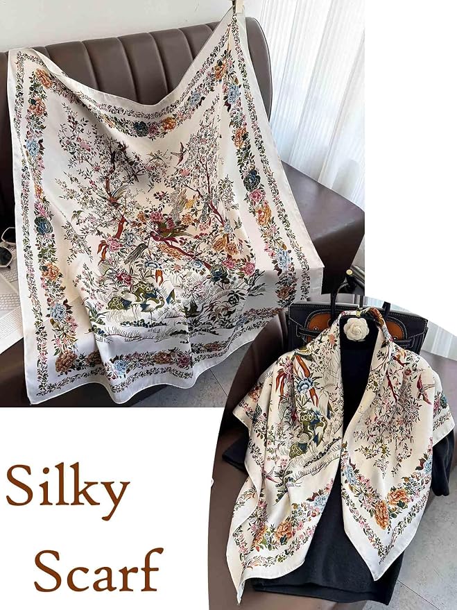 Silky Scarf for Women Lightweight Satin Bandanas Neck Hair Wrap For Sleeping - Image 6