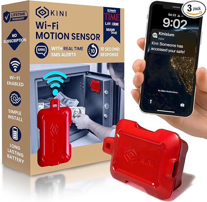 Kini Safe Alert Wi-Fi Motion Sensor Alarm by Kinisium