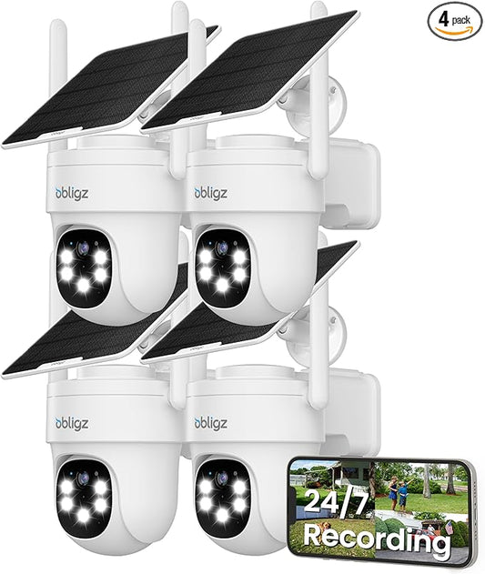 Solar Camera Security Outdoor by Obligz