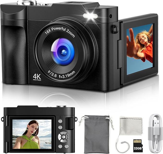 Digital Camera 4K for Photography Vlogging: 50MP Cameras for Video by Unknown