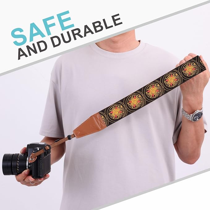Padwa Lifestyle Yellow Sun God Camera Strap - Image 4