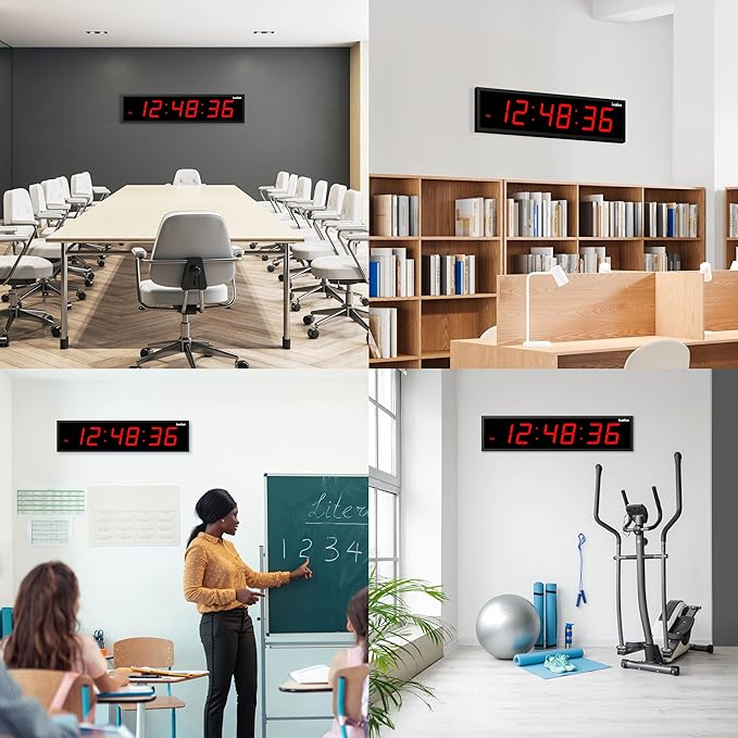 Ivation Oversized Large Digital Wall Clock - Image 3