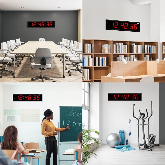 Ivation Oversized Large Digital Wall Clock - Image 3