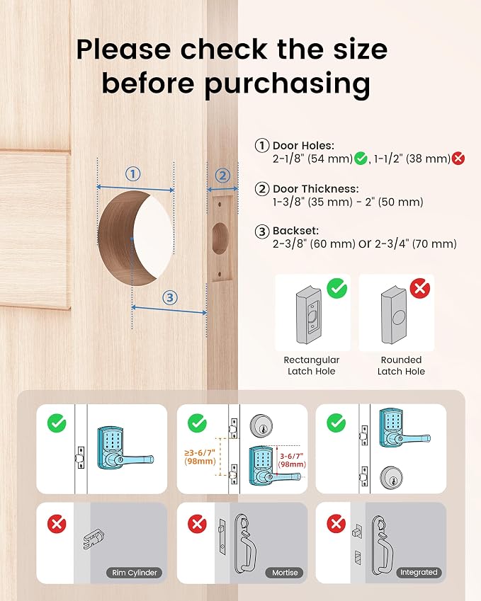 HIDALIFE Keyless Entry Door Lock - Image 5