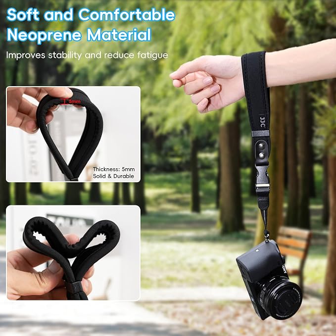 Quick Release Soft Neoprene Camera Hand Wrist Grip Strap - Image 6