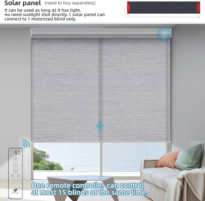 SmartWings Motorized Light Filtering Blinds Work - Image 3