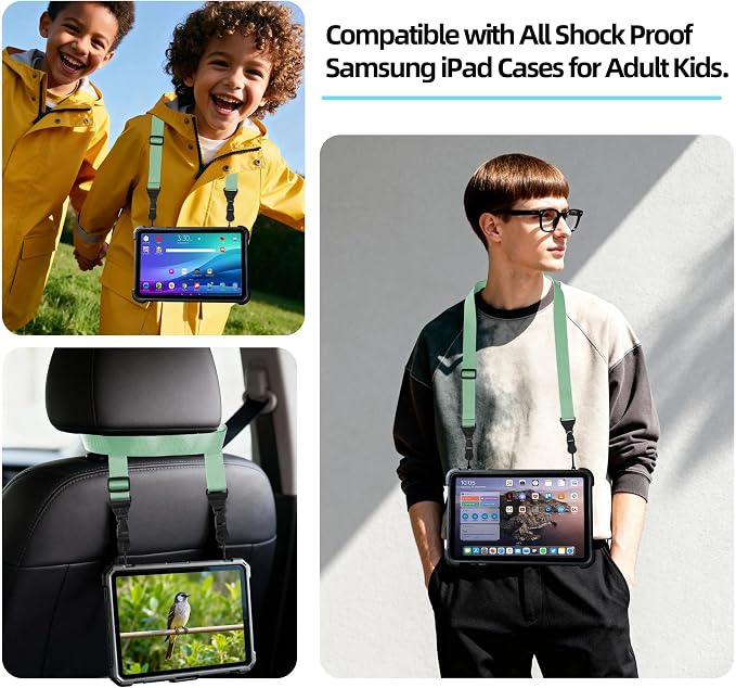 Adjustable Shoulder Strap:Comfortable iPad Strap Nylon Neck Lanyard - Image 5