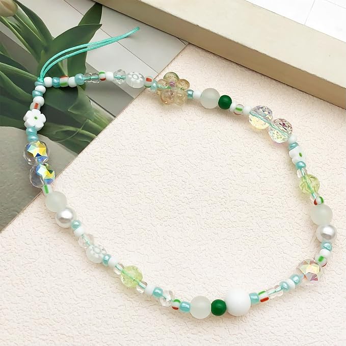 Beaded Camera Wrist Strap Cute Digital Camera Charm Lanyard Phone Chain - Image 5