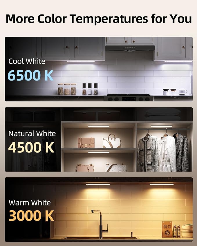 EZVALO 3-Pack Under Cabinet Lighting - Image 6