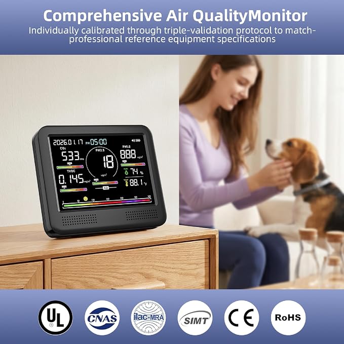 Indoor Air Quality Monitor for Home, CO2 Detector - Image 5