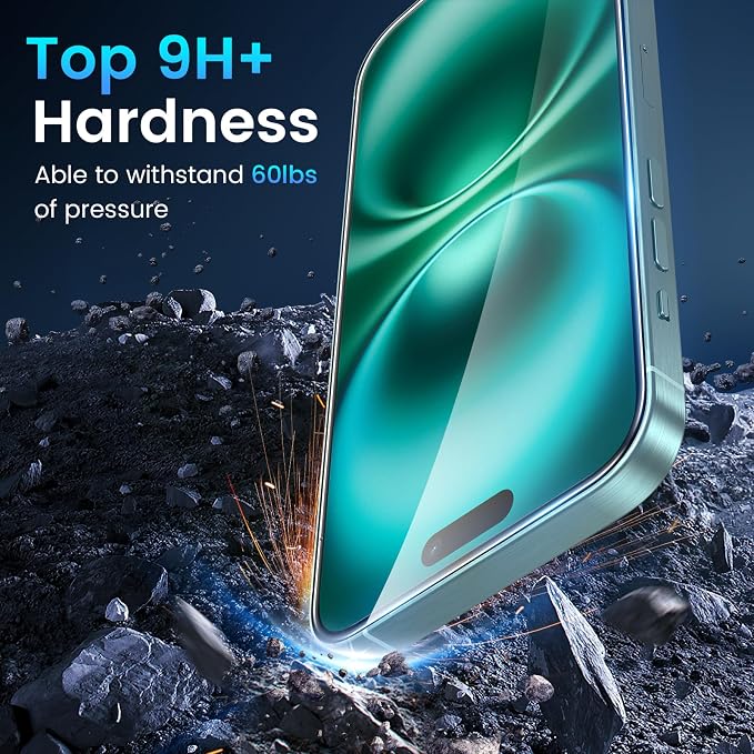 Fotbor for 3Pack iPhone 16 Plus Screen Protector - Image 2