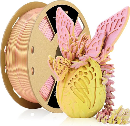 LOVOON Matte Tricolors PLA 3D Printer Filament Multi-Color Changing by Angle by LOVOON