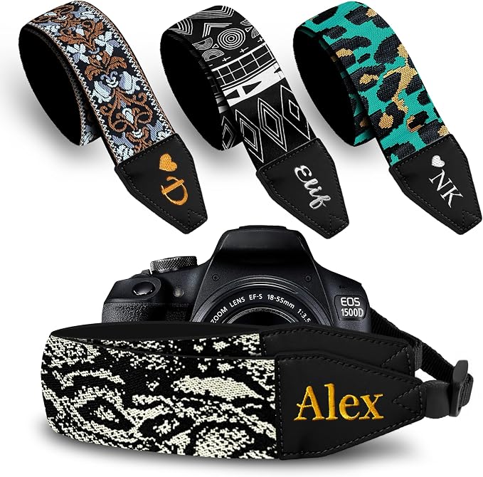 Art Tribute Custom Camera Strap Faux Sneakskin by ArtTribute