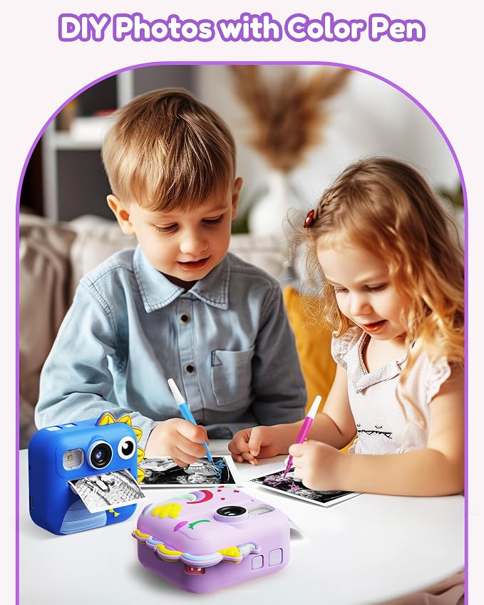 KOKODI Kids Camera Instant Print, Toddler Cameras Christmas Birthday Gifts - Image 3
