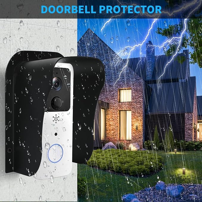 Doorbell Rain Cover, Waterproof Ring Doorbell Cover, Ring Doorbell Anti-Glare - Image 5