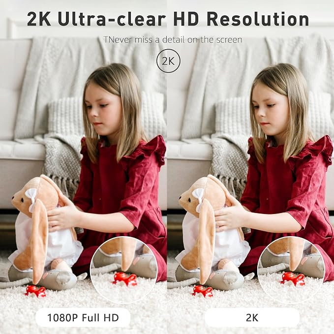 WiFi Security Camera, 2K Indoor Camera - Image 2