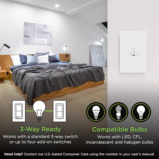 Enbrighten 800 Series Z-Wave On/Off Toggle Switch, Long Range 800LR, Quick Fit - Image 5
