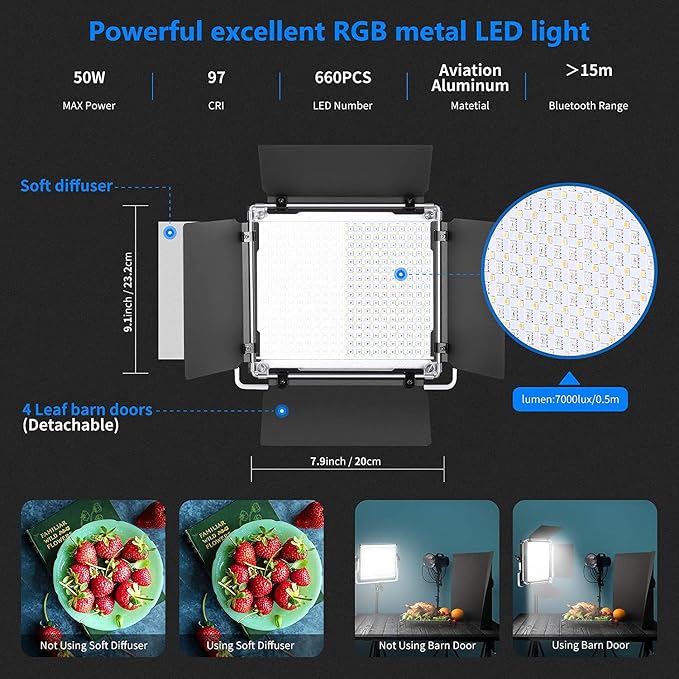 NEEWER 660 PRO RGB Led Video Light - Image 2