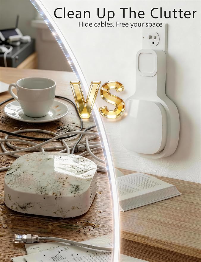 Wall Mount Holder for eero 6 and eero 6+ Router Mesh Wi-Fi System, No Messy - Image 3