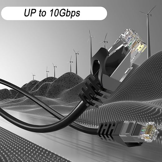 CAT6 Ethernet Cable 200FT 23AWG High Speed 500MHz 10Gbps Transmission Speed - Image 2