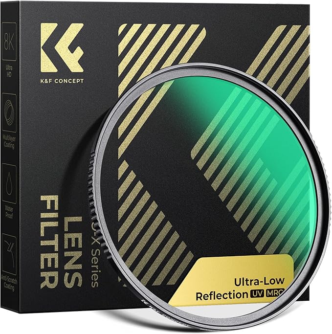 K&F CONCEPT 58mm Ultra-Low Reflectivity MCUV Lens Protection Filter 28 by KFCONCEPT