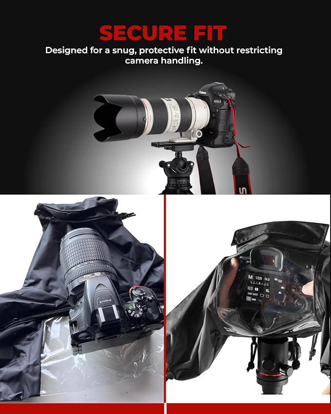 REFLEX CAMERA Universal Protective Waterproof DSLR/SLR Rain Cover - Image 2